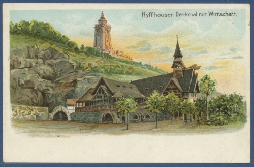 Kyffhäuser Denkmal mit Wirtschaft, ungebraucht (AK2396)