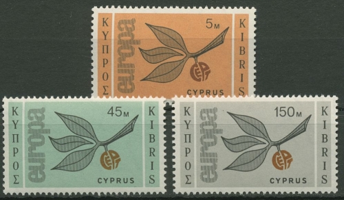 Zypern 1965 Europa CEPT 258/60 postfrisch