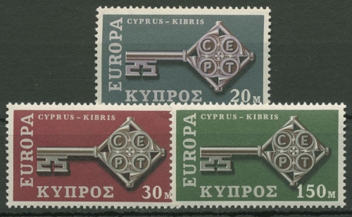 Zypern 1968 Europa CEPT Schlüssel 307/09 postfrisch