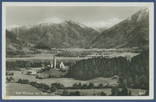 Bad Wiessee am Tegernsee, gelaufen 1939 (AK2432)