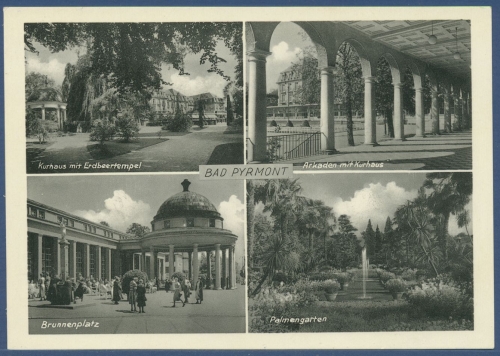 Bad Pyrmont Kurhaus Brunnenplatz Palmengarten, ungebraucht (AK2422)