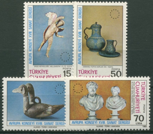 Türkei 1983 Europäische Kunstausstellung Instanbul 2636/39 postfrisch