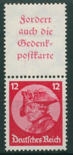 Deutsches Reich Zusammendrucke 1933 Fridericus S 102 mit Falz