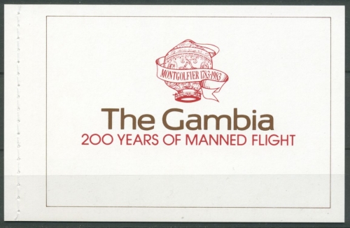 Gambia 1983 200 J. Luftfahrt Flugzeuge Zeppelin 491/95 MH postfrisch (C28249)