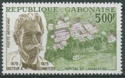 Gabun 1975 100. Geburtstag von Albert Schweitzer 549 postfrisch