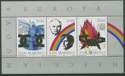 San Marino 1991 Neues Europa Block 14 postfrisch (C90439)
