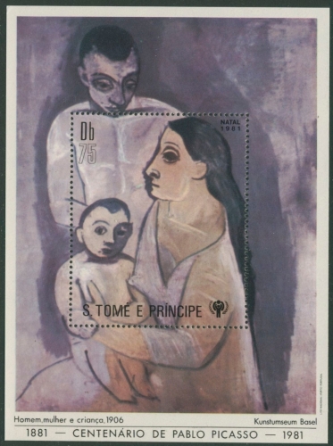 Sao Tomé und Principe 1981 Pablo Picasso Block 69 A postfrisch (C28289)