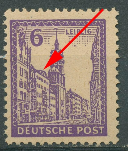 SBZ West-Sachsen 1946 Abschiedsserie mit Plattenfehler 159 y I postfrisch