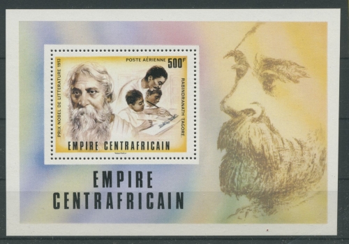 Zentralafrikanische Rep. 1977 Nobelpreisträger Block 13 A postfrisch (C28326)