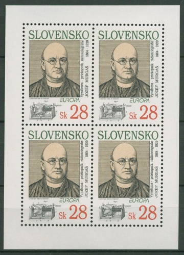 Slowakei 1994 Europa CEPT Erfindungen Kleinbogen 191 K postfrisch (C90873)