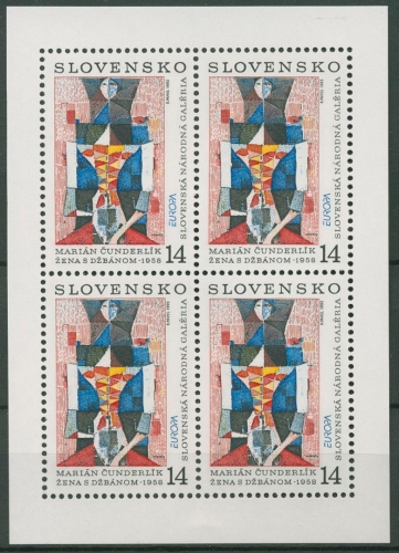 Slowakei 1993 Europa CEPT Kunst Kleinbogen 174 K postfrisch (C90872)