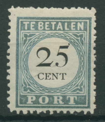 Niederlande Portomarke 1891 Kleine Wertangabe im Kreis P 11 III E mit Falz
