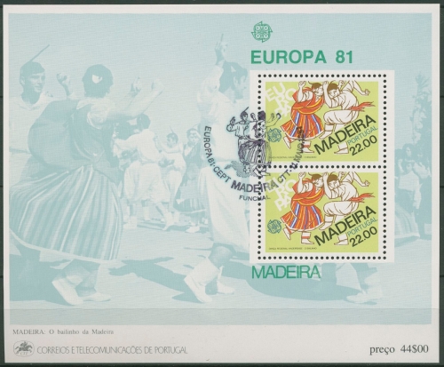 Portugal - Madeira 1981 Europa CEPT Folklore Block 2 gestempelt (C90971)