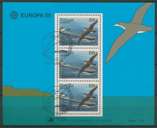 Portugal - Madeira 1986 Europa CEPT Umweltschutz Block 7 gestempelt (C90981)