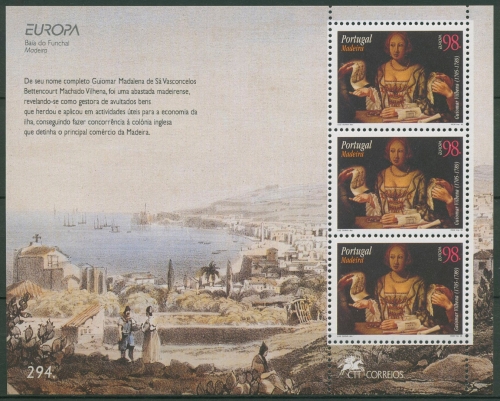 Portugal - Madeira 1996 Europa CEPT Berühmte Frauen Block 15 postfrisch (C90995)