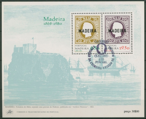 Portugal - Madeira 1980 Erste Markenausgabe Block 1 gestempelt (C90969)