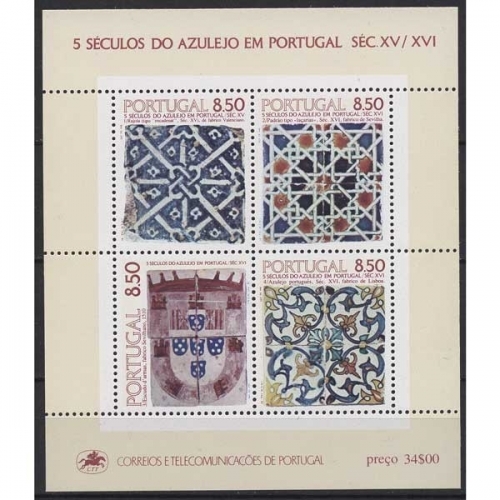 Portugal 1981 500 Jahre Azulejos Block 33 postfrisch (C91032)