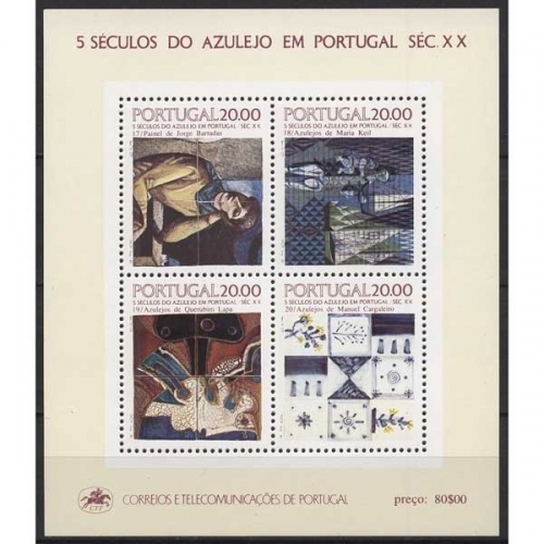 Portugal 1985 500 Jahre Azulejos Block 49 postfrisch (C91058)
