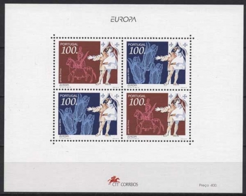Portugal 1994 Europa CEPT Entdeckungen Erfindungen Block 99 postfrisch (C91126)