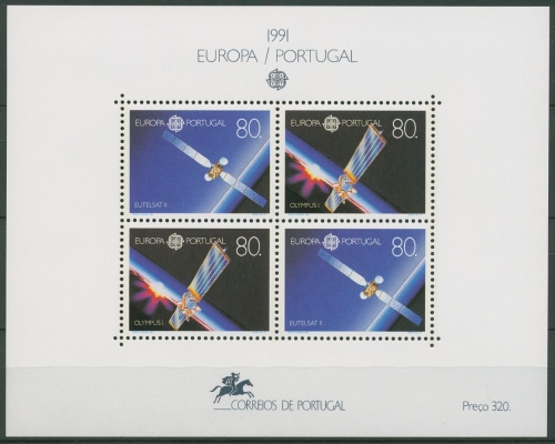 Portugal 1991 Europa CEPT Weltraumfahrt Block 78 postfrisch (C91145)