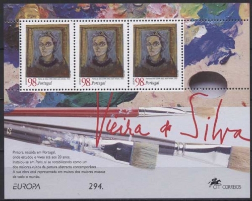 Portugal 1996 Europa CEPT Berühmte Frauen Block 113 postfrisch (C91203)