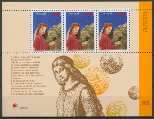 Portugal 1997 Europa CEPT Sagen und Legenden Block 124 postfrisch (C91208)
