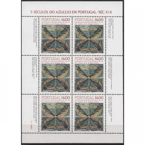 Portugal 1984 500 Jahre Azulejos Kleinbogen 1644 K postfrisch (C91240)
