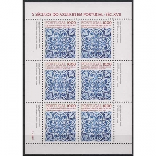 Portugal 1982 500 Jahre Azulejos Kleinbogen 1582 K postfrisch (C91255)