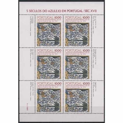 Portugal 1982 500 Jahre Azulejos Kleinbogen 1568 K postfrisch (C91259)