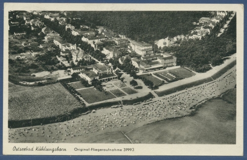 Ostseebad Kühlungsborn Fliegeraufnahme, gelaufen 1951 (AK2509)