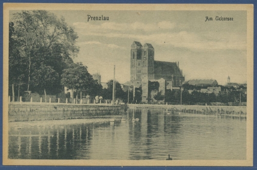 Prenzlau Am Uckersee mit Marienkirche, ungebraucht (AK2479)