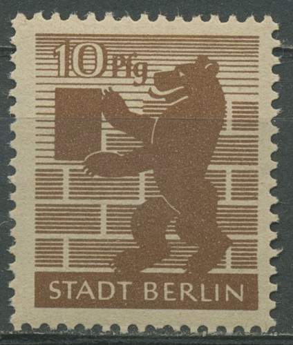 SBZ Berlin & Brandenburg 1945 Berliner Bär 4 Aa waz postfrisch