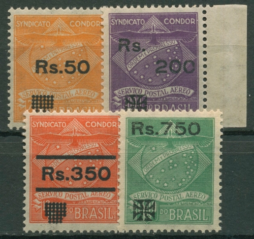 Brasilien 1930 Ausgabe der Privatfluggesellschaft CONDOR C 12/15 postfrisch