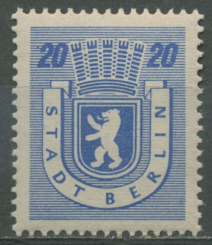 SBZ Berlin & Brandenburg 1945 Berliner Bär 6 A wbz postfrisch