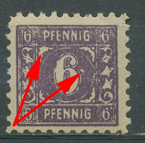 SBZ Mecklenburg-Vorpommern Freimarke Plattenfehler 9 c IV postfrisch