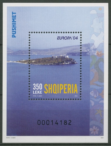 Albanien 2004 Europa CEPT Ferien Küstenlandschaft Block 150 postfrisch (C91791)