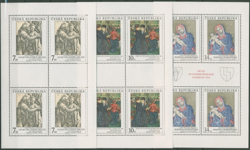 Tschechische Republik 1994 Kunst Gemälde Kleinb. postfrisch 56/58 K (C91936)