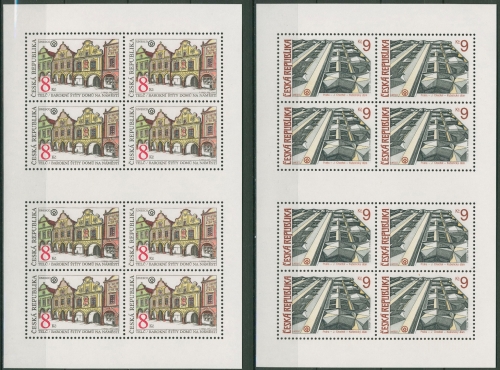 Tschechische Republik 1994 Schöne Heimat Kleinb. postfrisch 39/40 K (C91937)