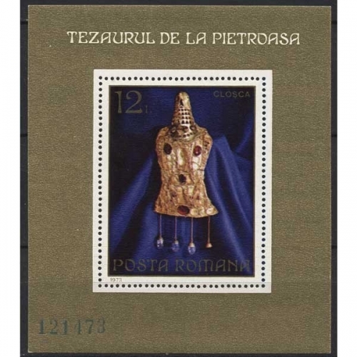 Rumänien 1973 Goldschatz v. Pietroasa Block 107 postfrisch (C92081)