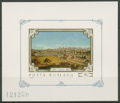 Rumänien 1970 Brukenthal-Museum Hermannstadt Block 79 ohne Gummierung (C92110)