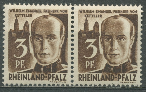 Französische Zone: Rheinland-Pfalz 1947 Typenpaar 2 yv I + II postfrisch