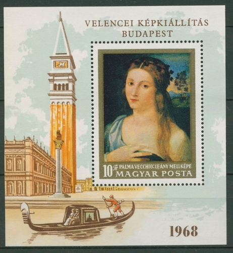Ungarn 1968 Museum d. Schönen Künste Gemälde Block 64 A postfrisch (C92436)