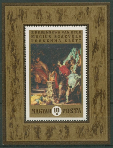 Ungarn 1970 Gemälde Holländischer Maler Block 74 A postfrisch (C92450)