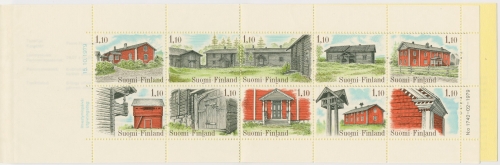 Finnland 1979 Architektur Bauernhäuser Markenheftchen MH 11 postfrisch (C92916)