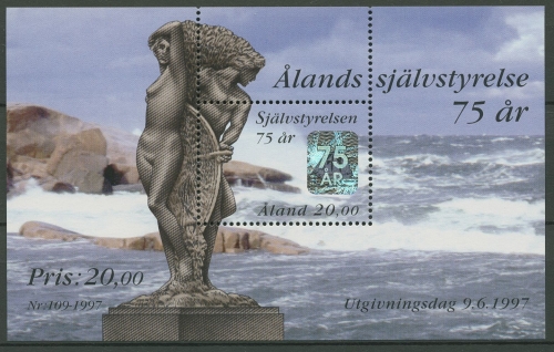 Aland 1997 Selbstverwaltung Volk des Meeres Block 3 postfrisch (C92945)