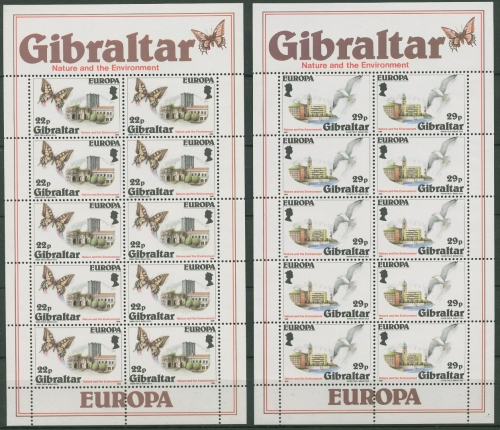 Gibraltar 1986 Europa CEPT Naturschutz Vögel Kleinbg. 503/04 K postfr. (C93004)