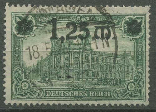 Dt. Reich 1920 Repräsent. Darstellungen m. Aufdruck 116 I gestempelt geprüft