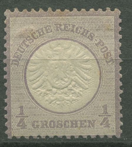 Deutsches Reich 1872 Adler mit großem Brustschild 16 mit Falz geprüft