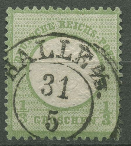 Dt. Reich 1872 gr. Brustschild 17 a mit Stempel PR-K2 HALLE a./S. geprüft