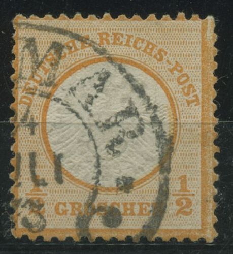 Dt. Reich 1872 gr. Brustschild 18 Hufeisenstempel HE 5-1 COLMAR